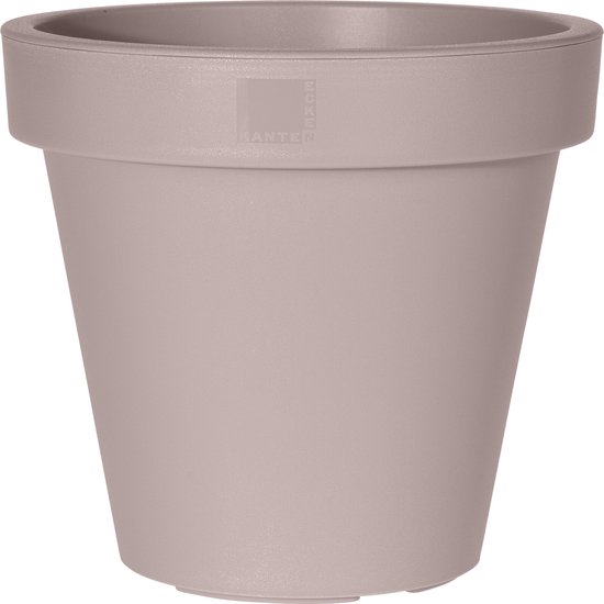 Bloempot ek rond 25 cm taupe - Nampook