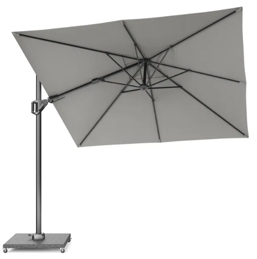 Zweefparasol Voyager T2 2,7x2,7 m Manhattan Premium Platinum - Platinum