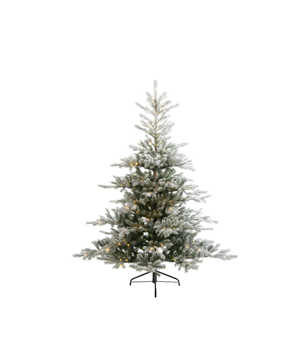 Grandis Fir kunstkerstboom groen besneeuwd Micro LED 400 lampjes H180 cm D98 cm Everlands - Everlands