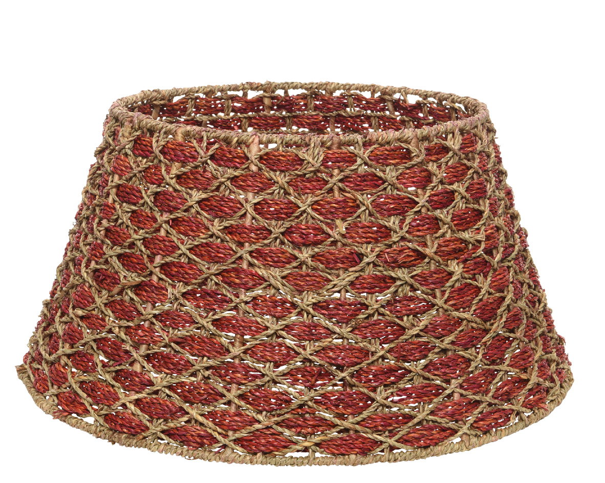 Everlands Boomring zeegras d57h26 cm rood  - 