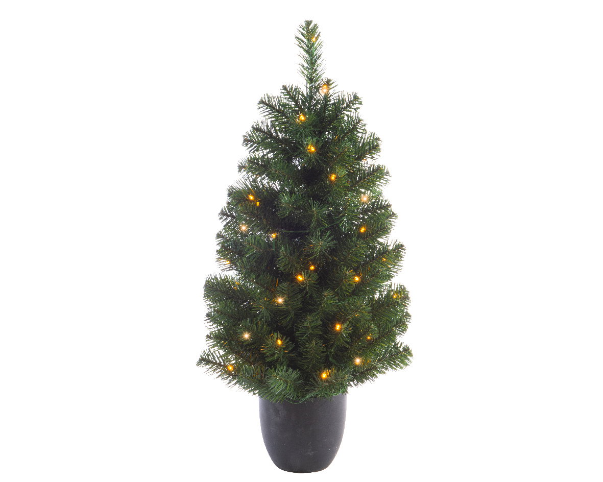 Imperial boom prelit H120 D55 cm 80 LED wit Everlands - Everlands