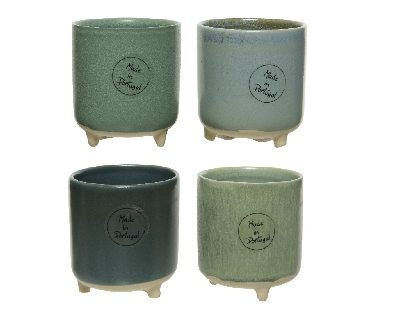 Planter stoneware dia7.50-L7.50-H8.50cm ass KSD - Ksd