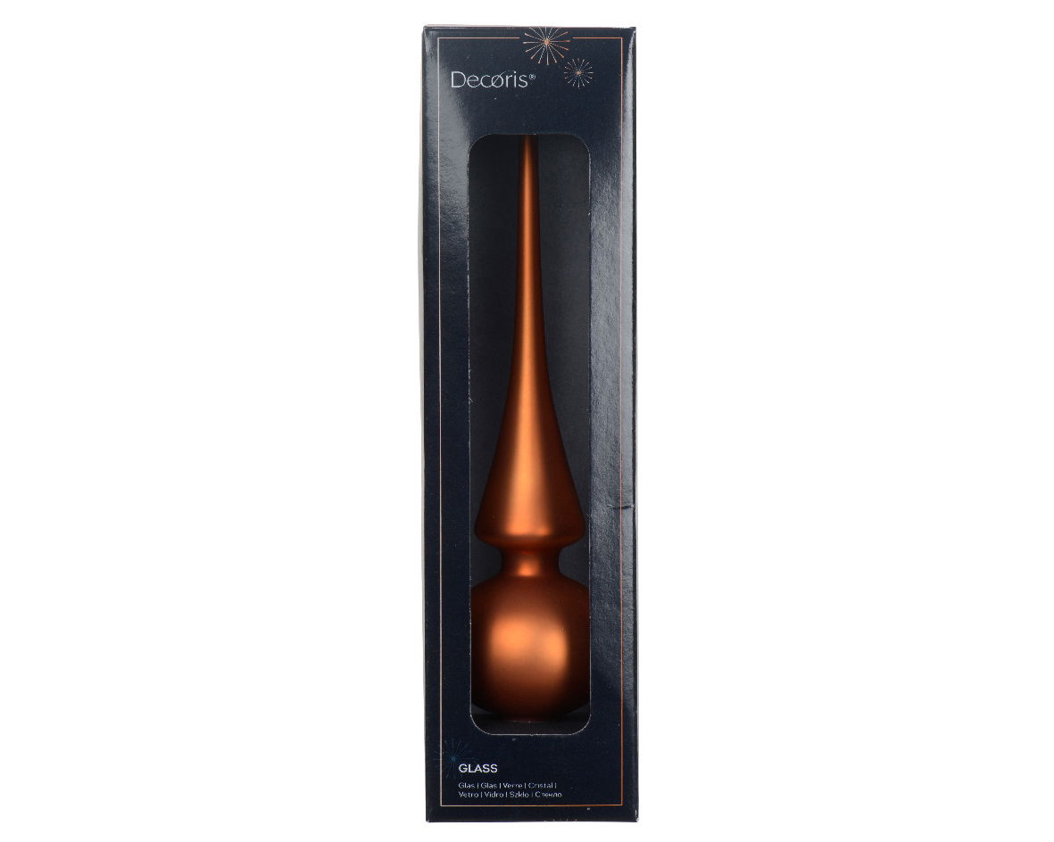 Piek glas d6h26 cm warme cider O - Decoris