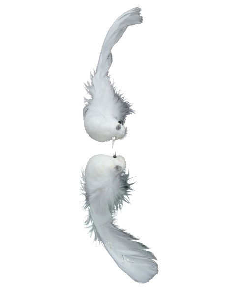 Vogel foam l4b15h5 cm warm wit a2 2st - Decoris