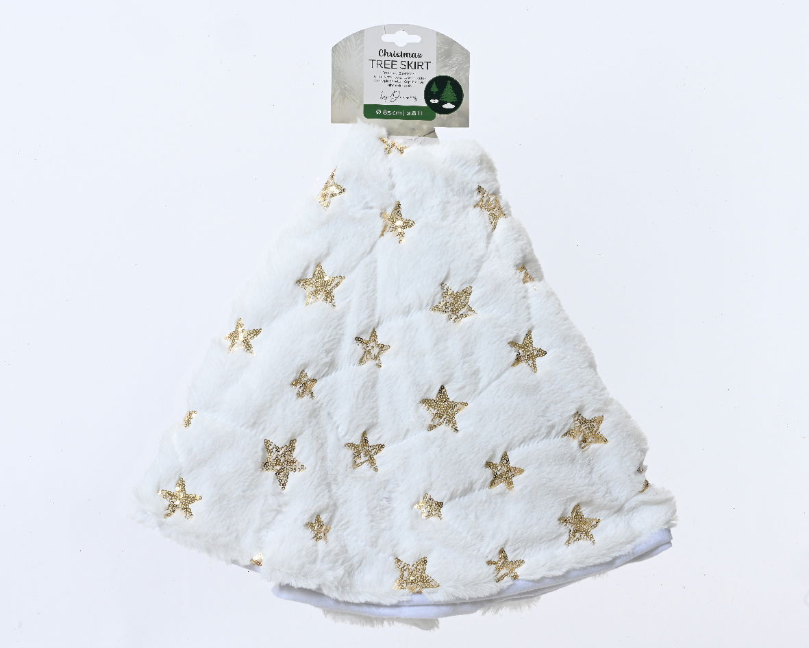 Boomrok polyester d85l0.5 cm wit - KSD