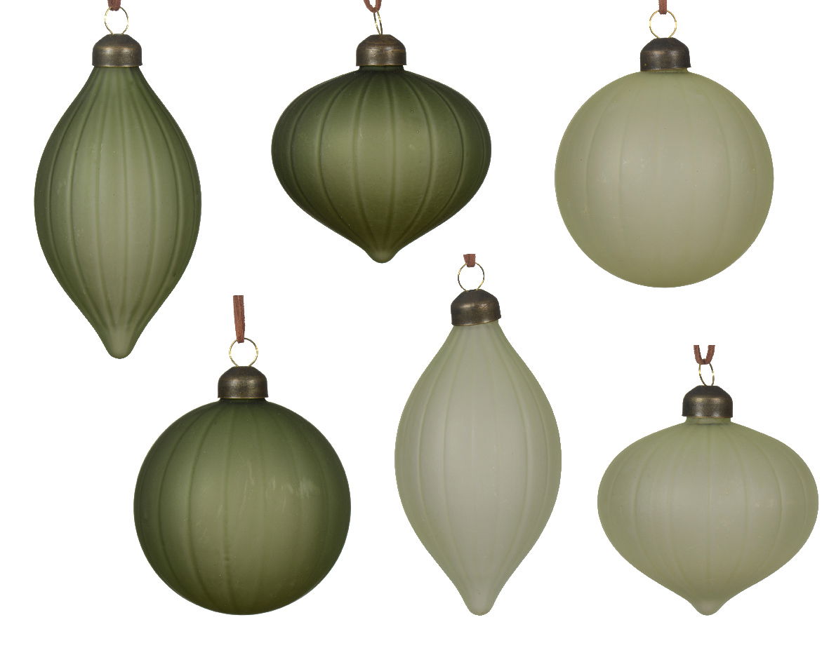 Kerstbal glas d8 cm a6 D - Decoris