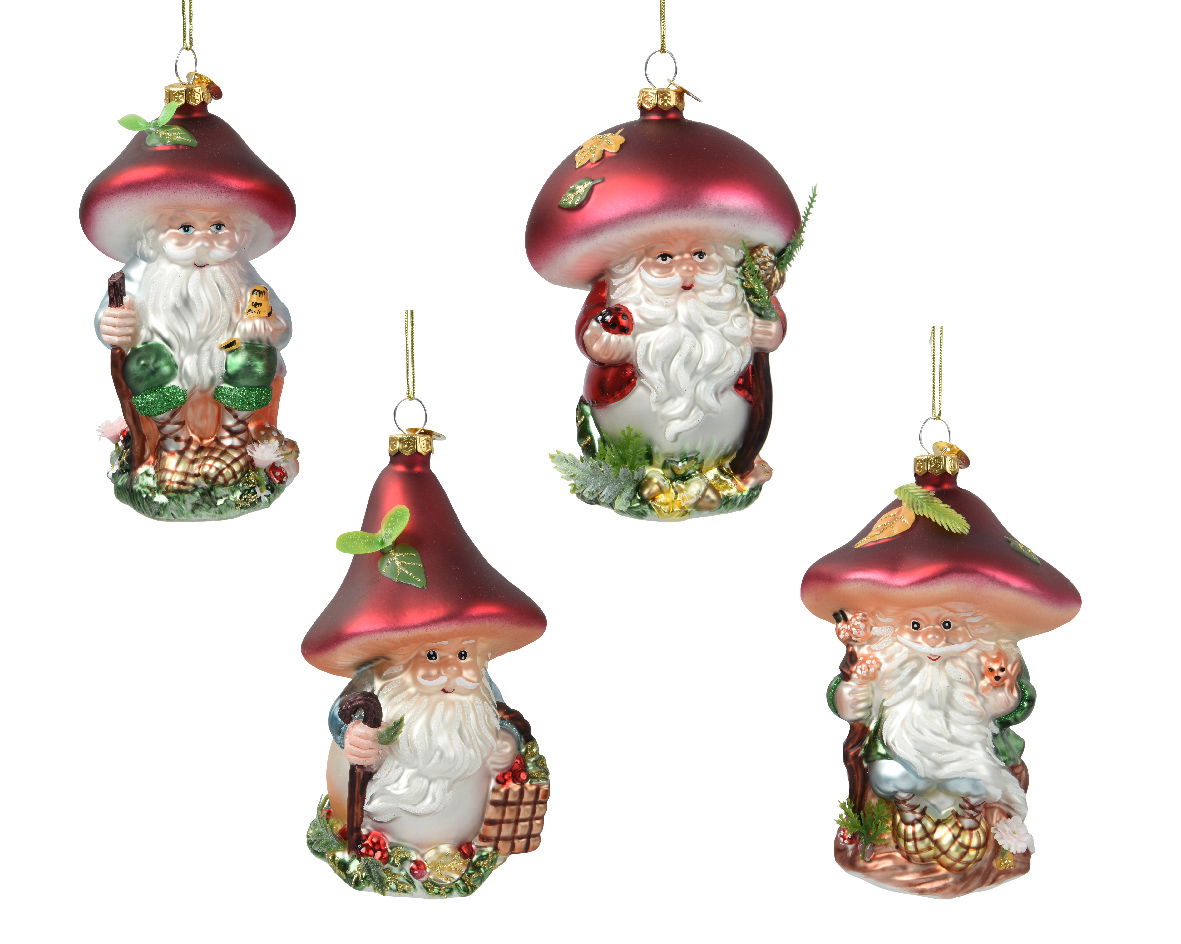 Kerstman glas l7.9b7.9h12.2 cm a4 - Decoris