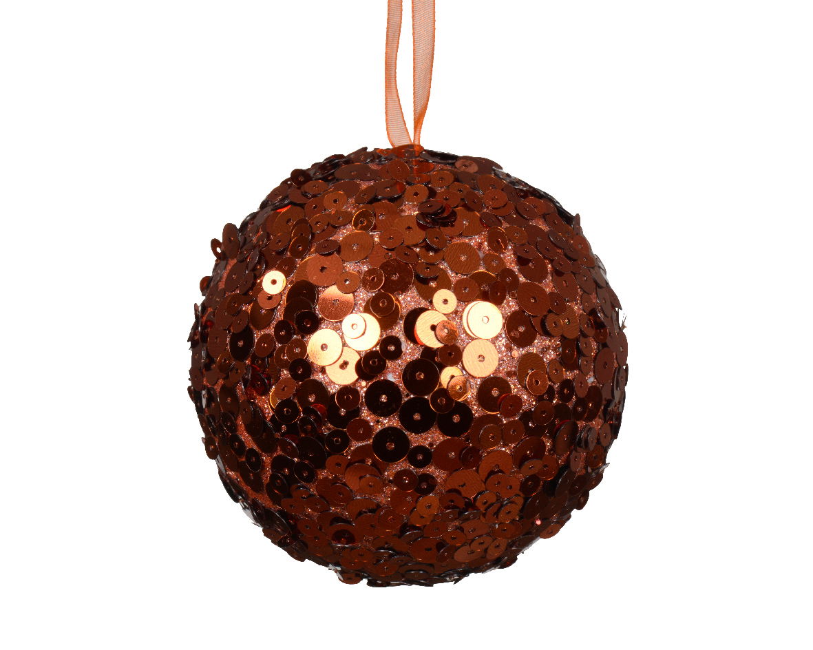 Kerstbal foam d8 cm pompoen E - Decoris