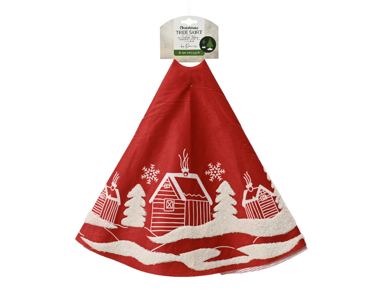 Boomrok polyester d90h1 cm rood - KSD