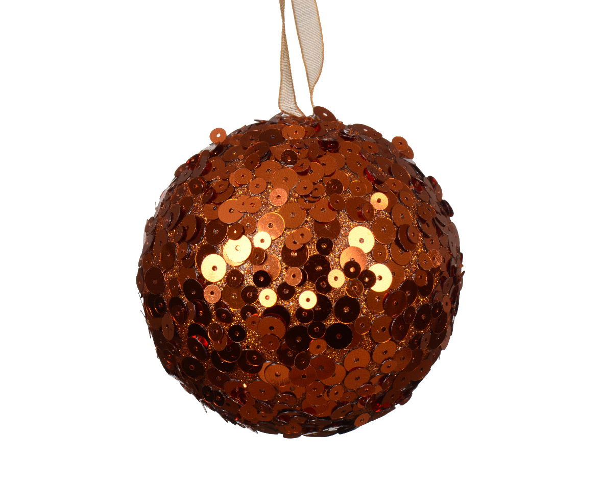 Kerstbal foam d8 cm warme cider - Decoris