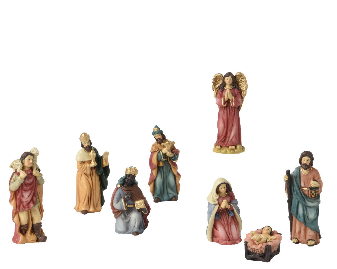 Kerstgroep polyresin l4b2h9 cm multi KSD - Ksd
