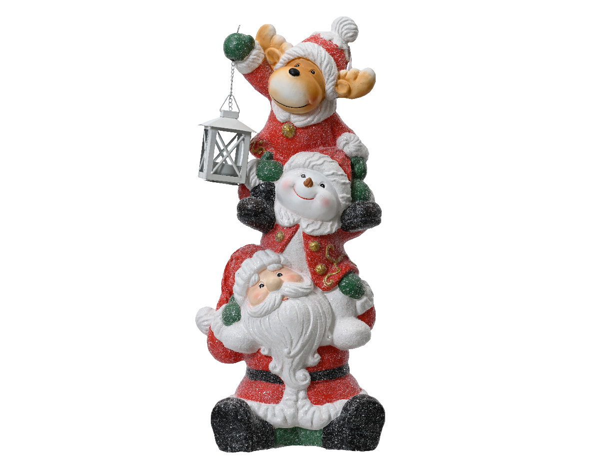 Figuur magnesium l28b21h57cm rood Decoris - Decoris