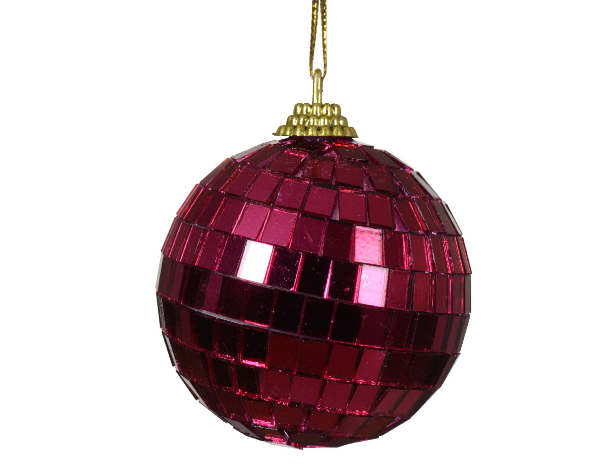 Kerstballen foam d6 cm granaatappel - Decoris