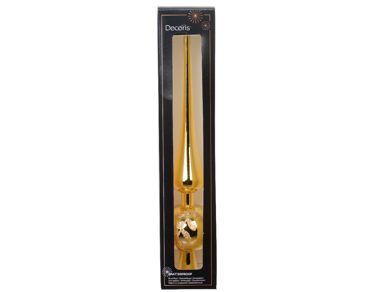 Piek kunststof l5.5b5.5h30 cm lichtgoud - Decoris