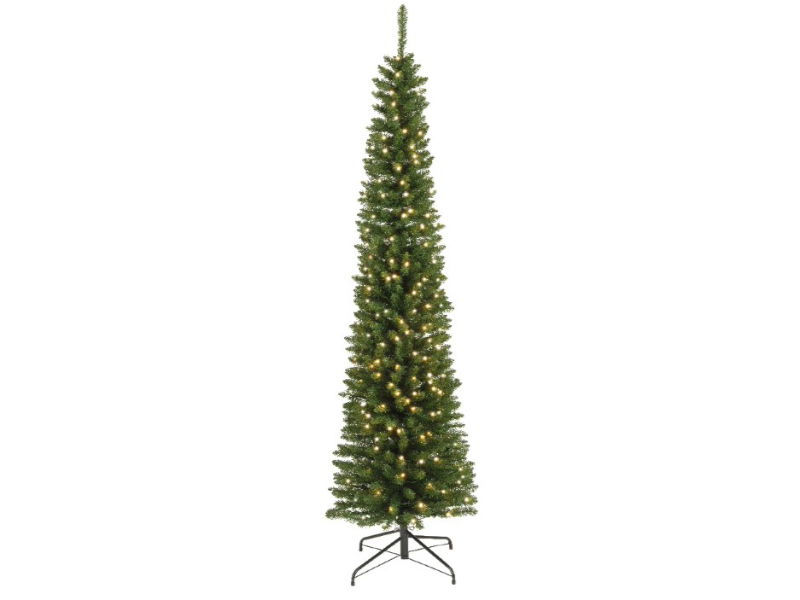 Pencil boom prelit d70h240c groen/wit - Everlands