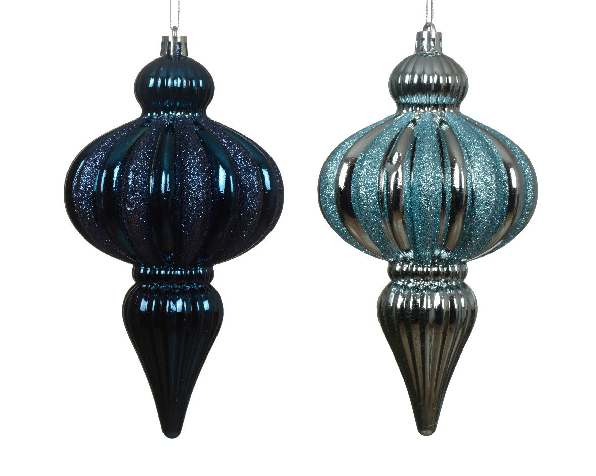 Ornament plastic d8.6h15.5 cm a2 - Decoris