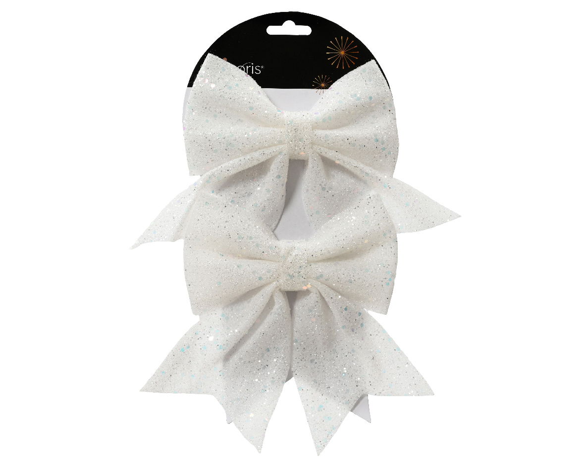Strik polyester l15b17h1 cm warm wit 2st - Decoris
