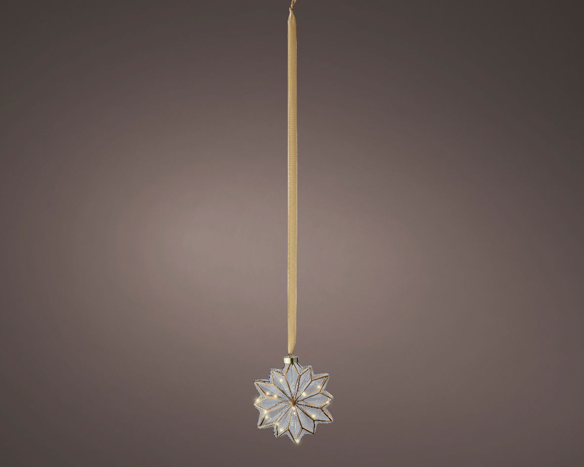 Micro LED bloem binnen L8-W19-H19cm clear/warm white - Lumineo
