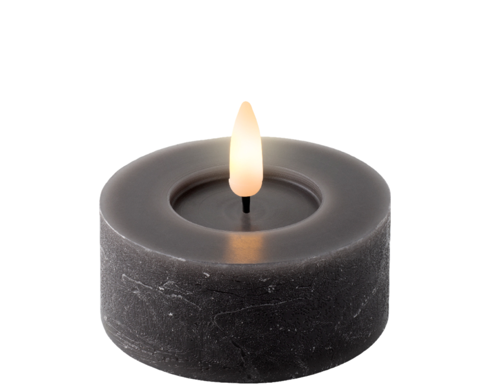 LED theelicht d7h3 cm grijs/warm wit 2st - Lumineo