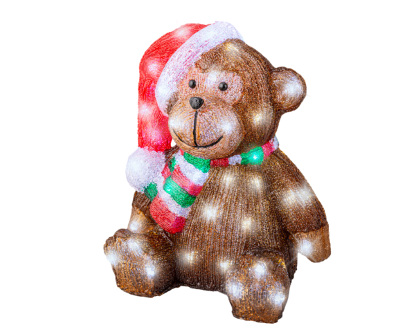 LED aap l25b29h35.5 cm bruin/koel wit - Lumineo