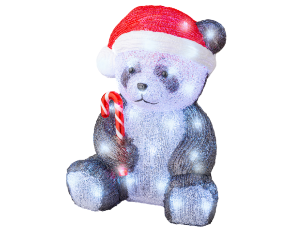 LED panda l26b27.5h36 cm grey/cwit - Lumineo
