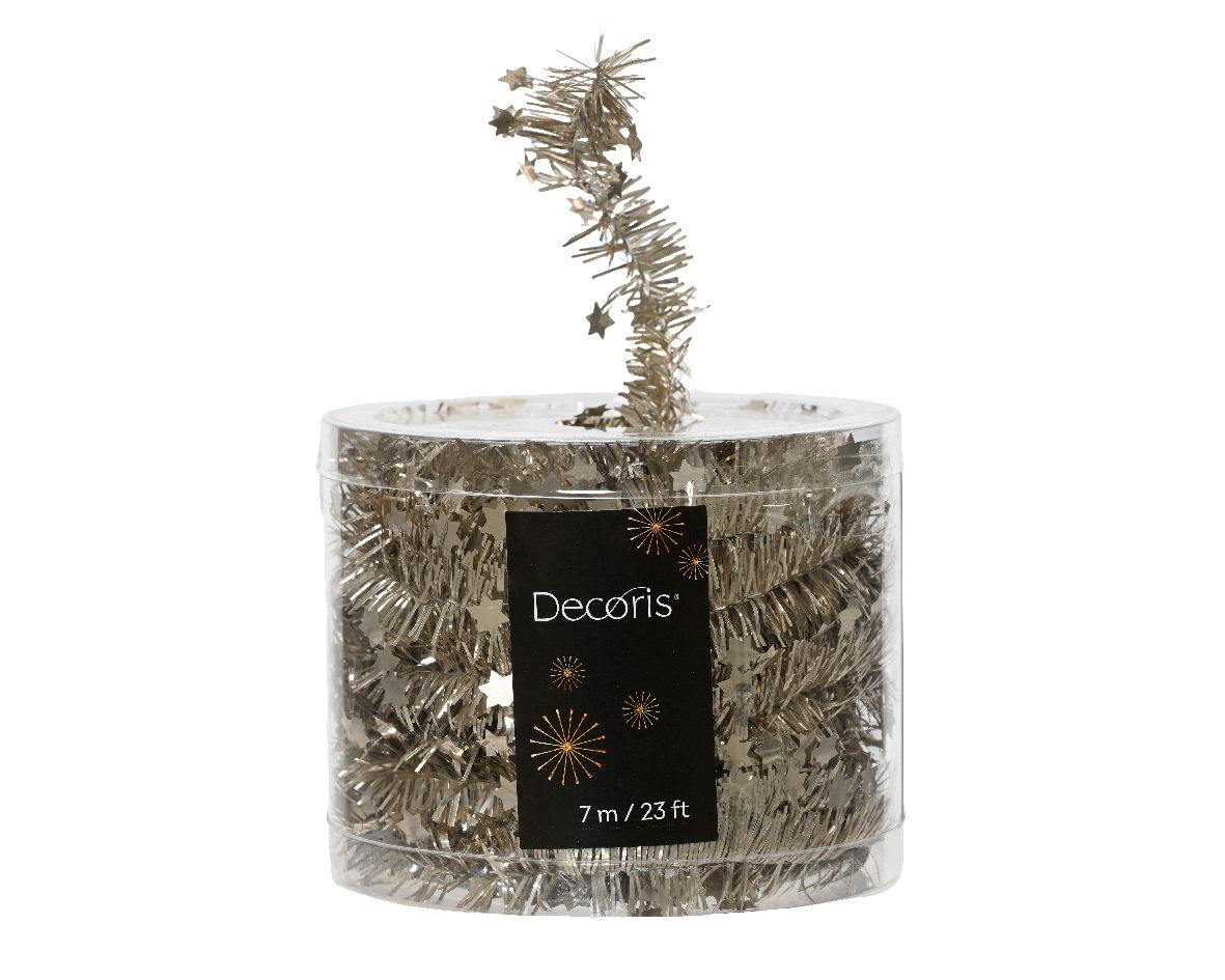 Lametta guirlande pet d3h700 cm prl - Decoris
