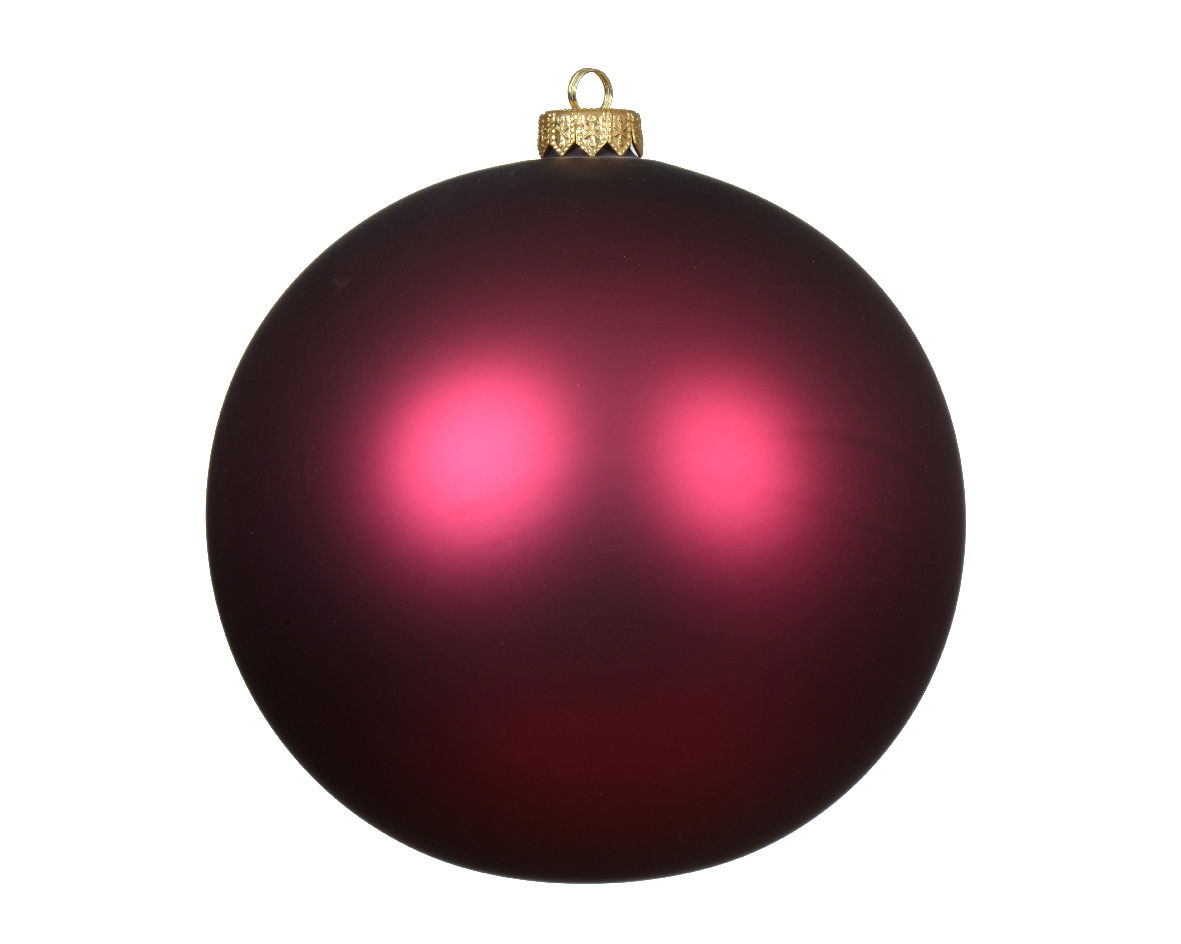 Decoris Kerstballen glas d15 cm granaatappel - 