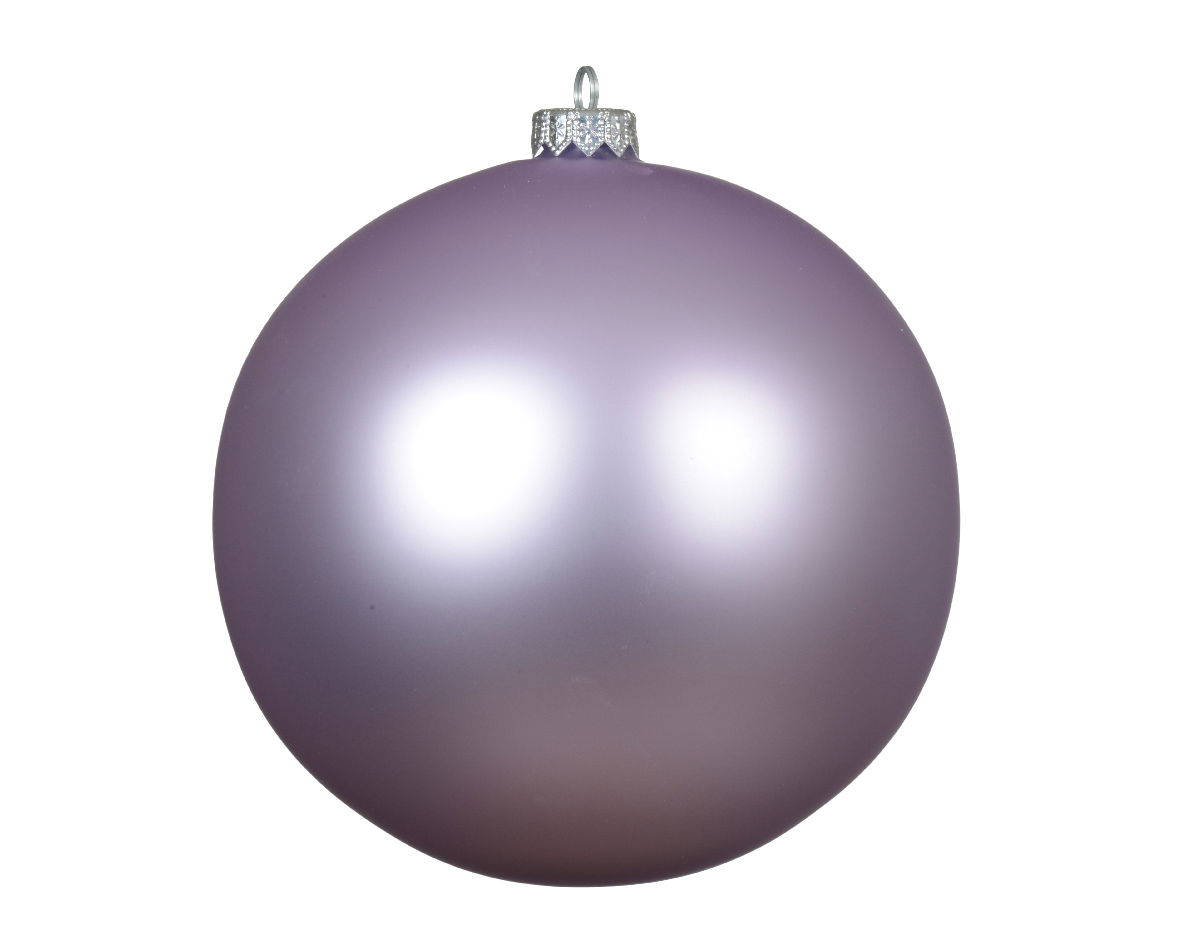 Decoris Kerstballen glas d15 cm fris lila J - 