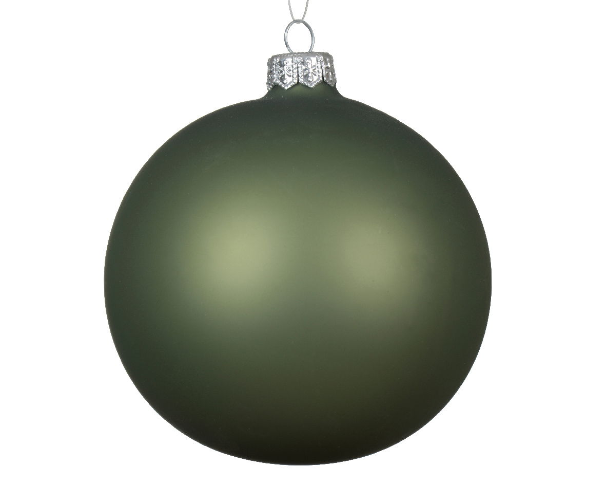 Decoris Kerstballen glas d10 cm rsmrn 4st V - 