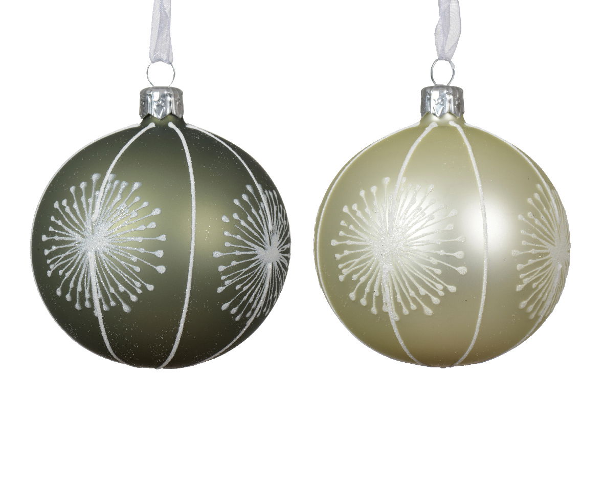 Decoris Kerstballen glas d8 cm a2 A - 