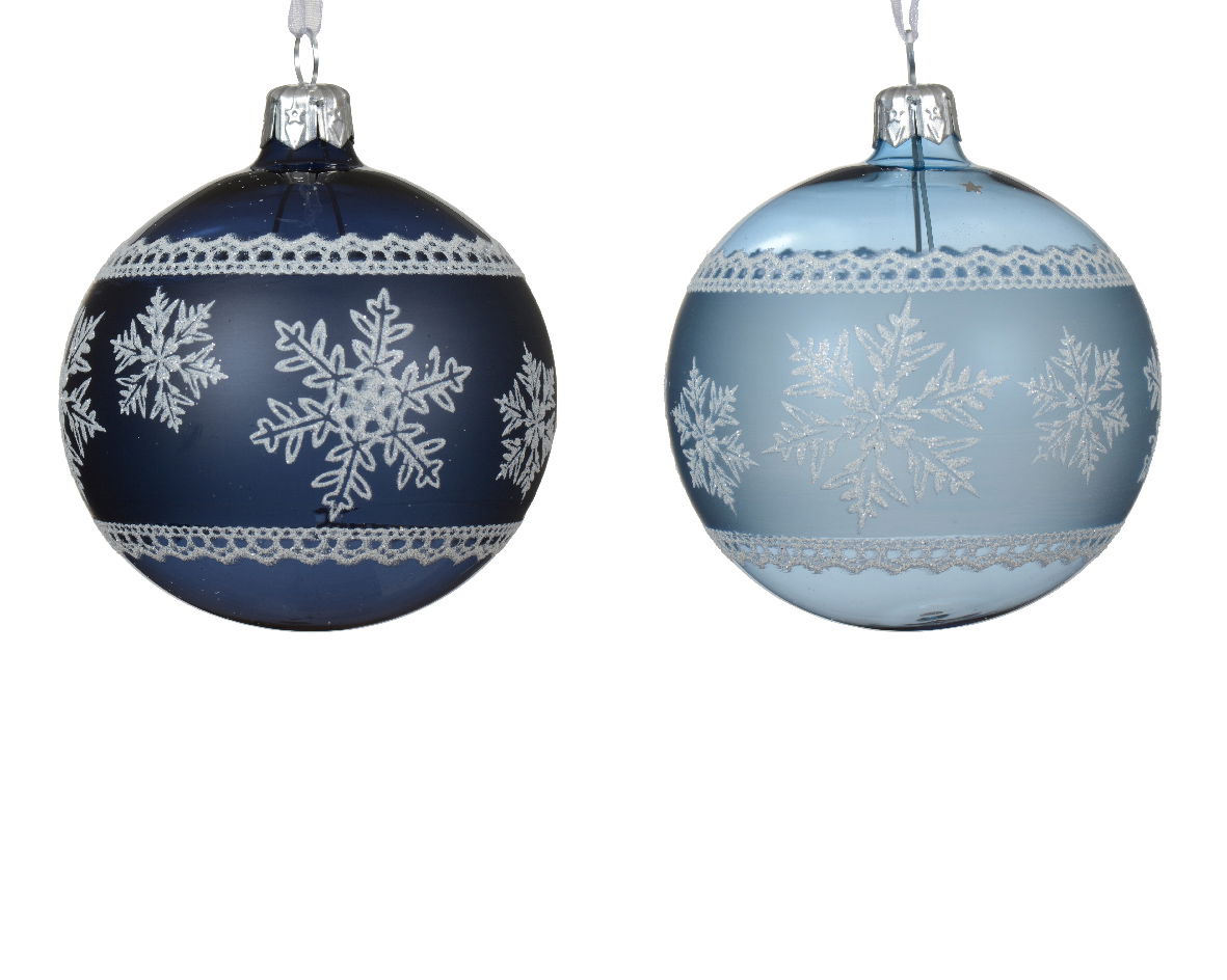 Decoris Kerstballen glas d8 cm a2 J - 