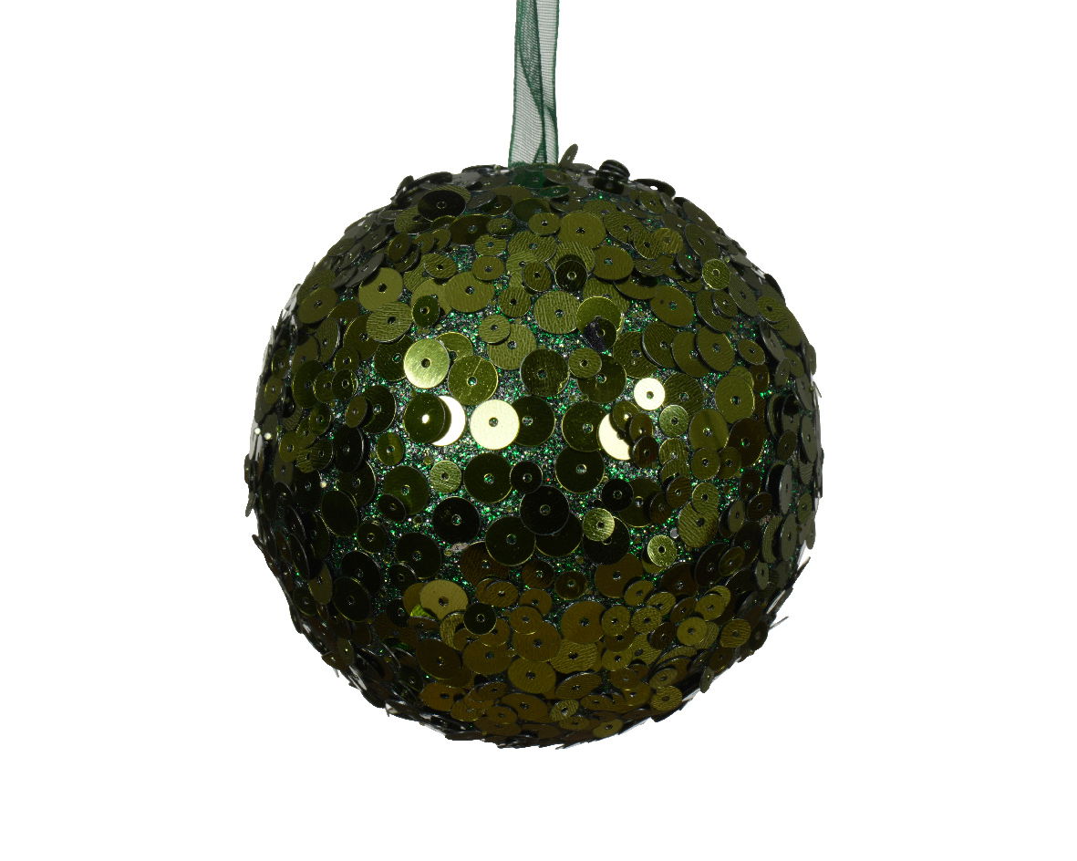 Kerstbal foam d8 cm dennengroen - Decoris