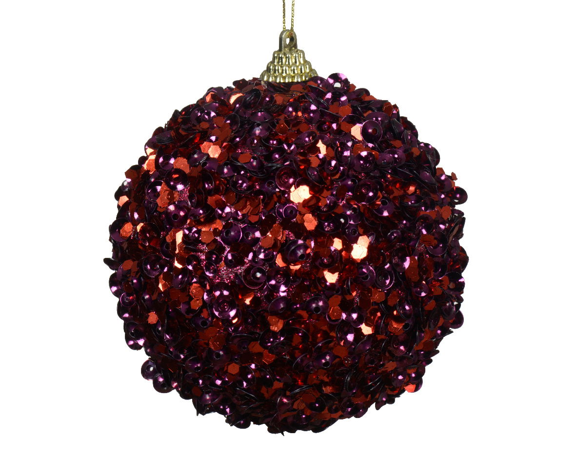 Decoris Kerstbal foam d10 cm granaatappel - 