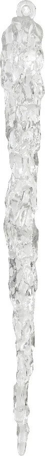 Decoris Ijspegel plc l2b1,3h18,5 cm transparant  - 