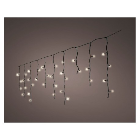 Led ijspegelverlichting 20 meter twinkle 490 led klassiek warm Decoris - Decoris
