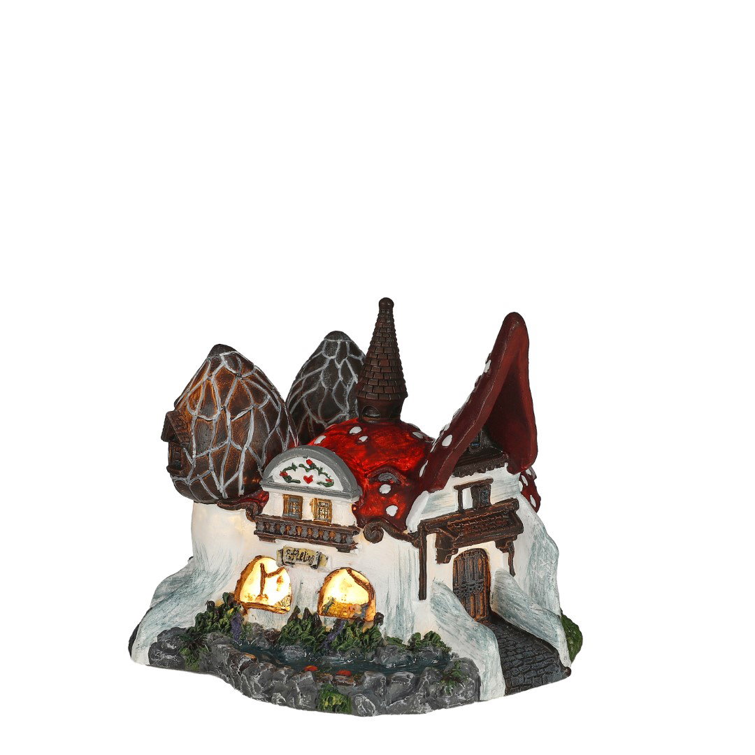 Huis van de Kabouters b/o l10,5xw9,5xh8,5 cm Efteling Weihnachtshaus