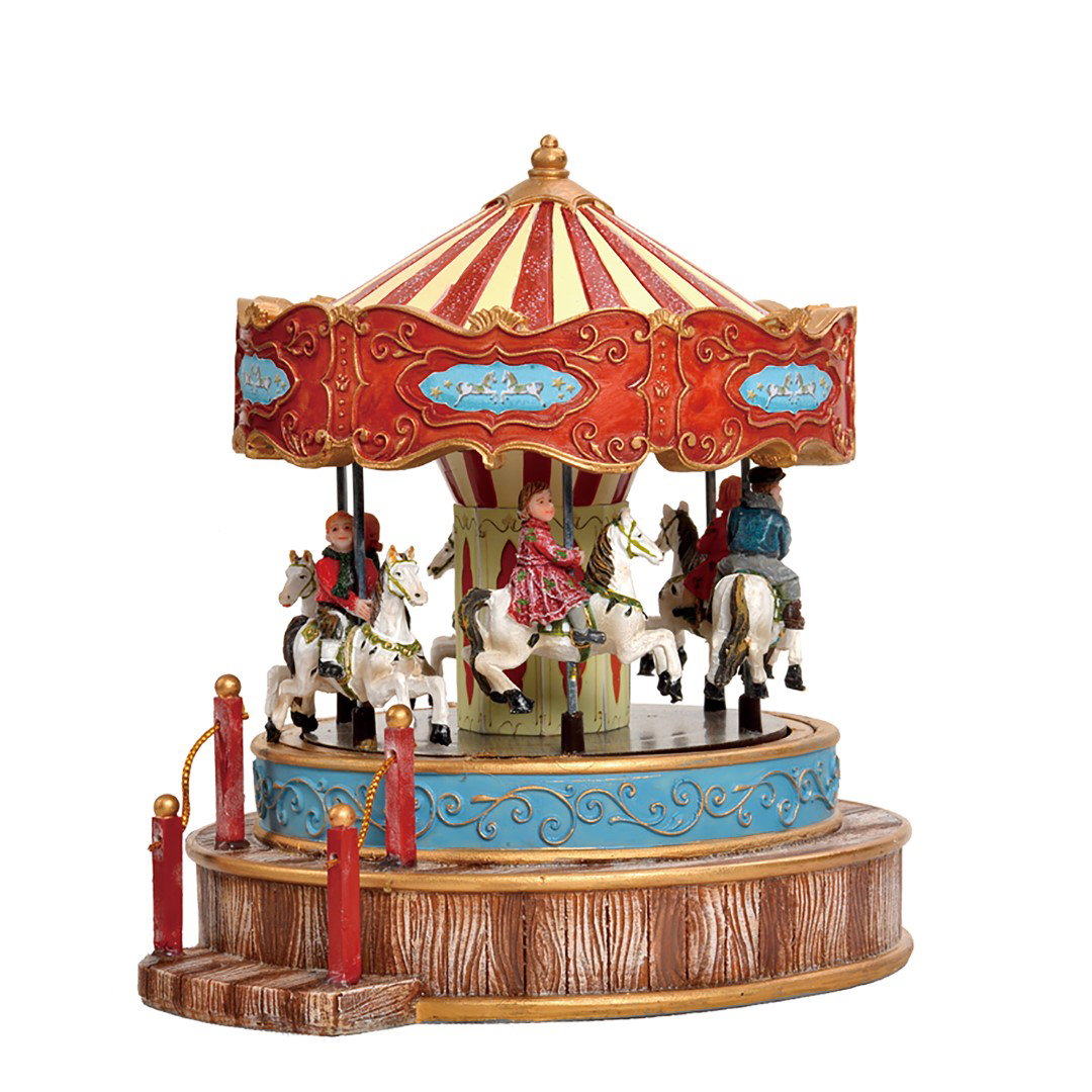 Carousel adapter included l17,5xw16xh18 cm kersthuisje Luville - Luville