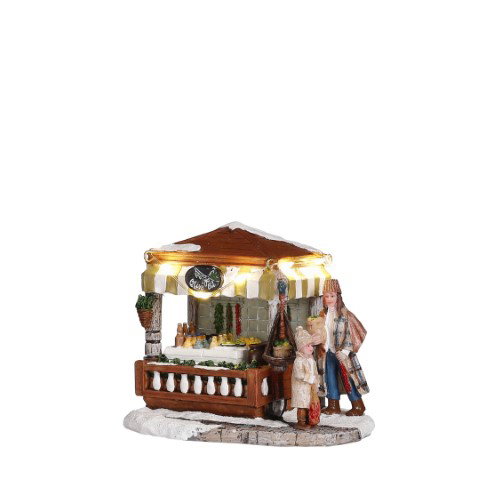 Olives market battery operated l12xb9xh10cm Kerst Luville - Luville