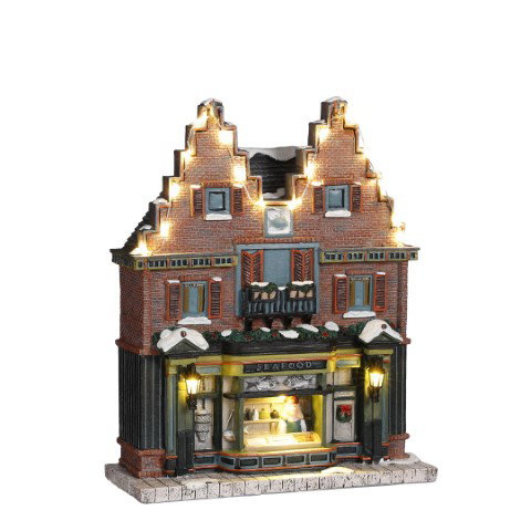 Meeresfrüchte-Shop batteriebetrieben l20xb8xh25cm Weihnachten