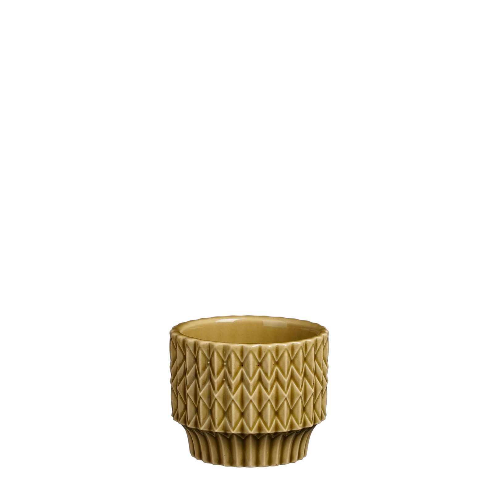 Lauria pot rond l.bruin h6xd7,5cm - Mica Decorations