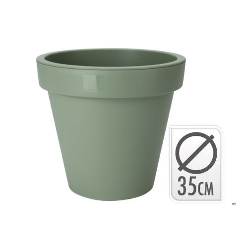 Bloempot ek rond 35cm groen Nampook