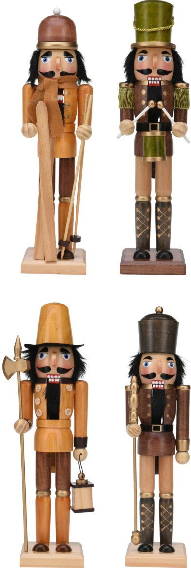 Nutcracker 38 cm 4ass Design kerst Nampook - Nampook
