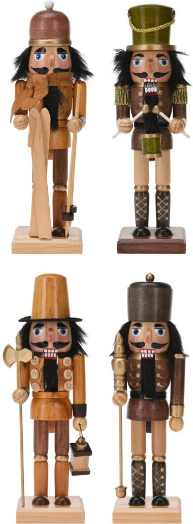 Nutcracker 25 cm 4ass Design kerst Nampook - Nampook
