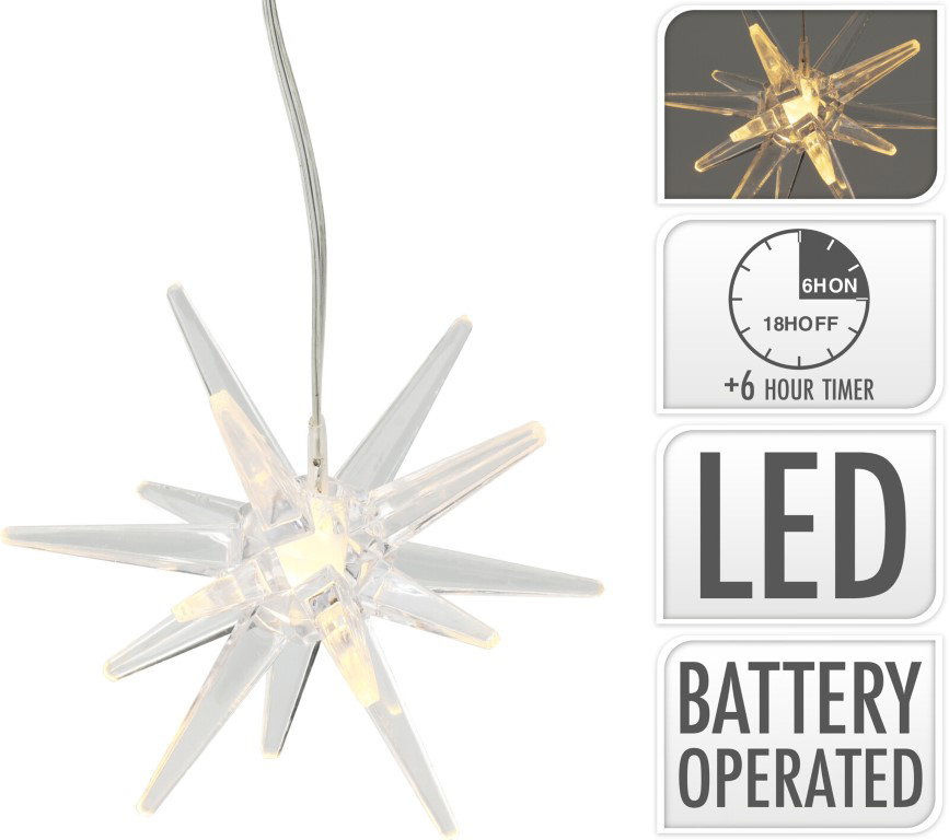 Curtain Lights Star 10L kerst Nampook - Nampook