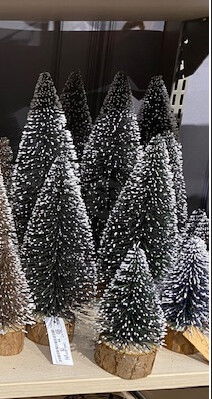 Kerstboompje glitter en sneeuw kerstversiering - Nampook