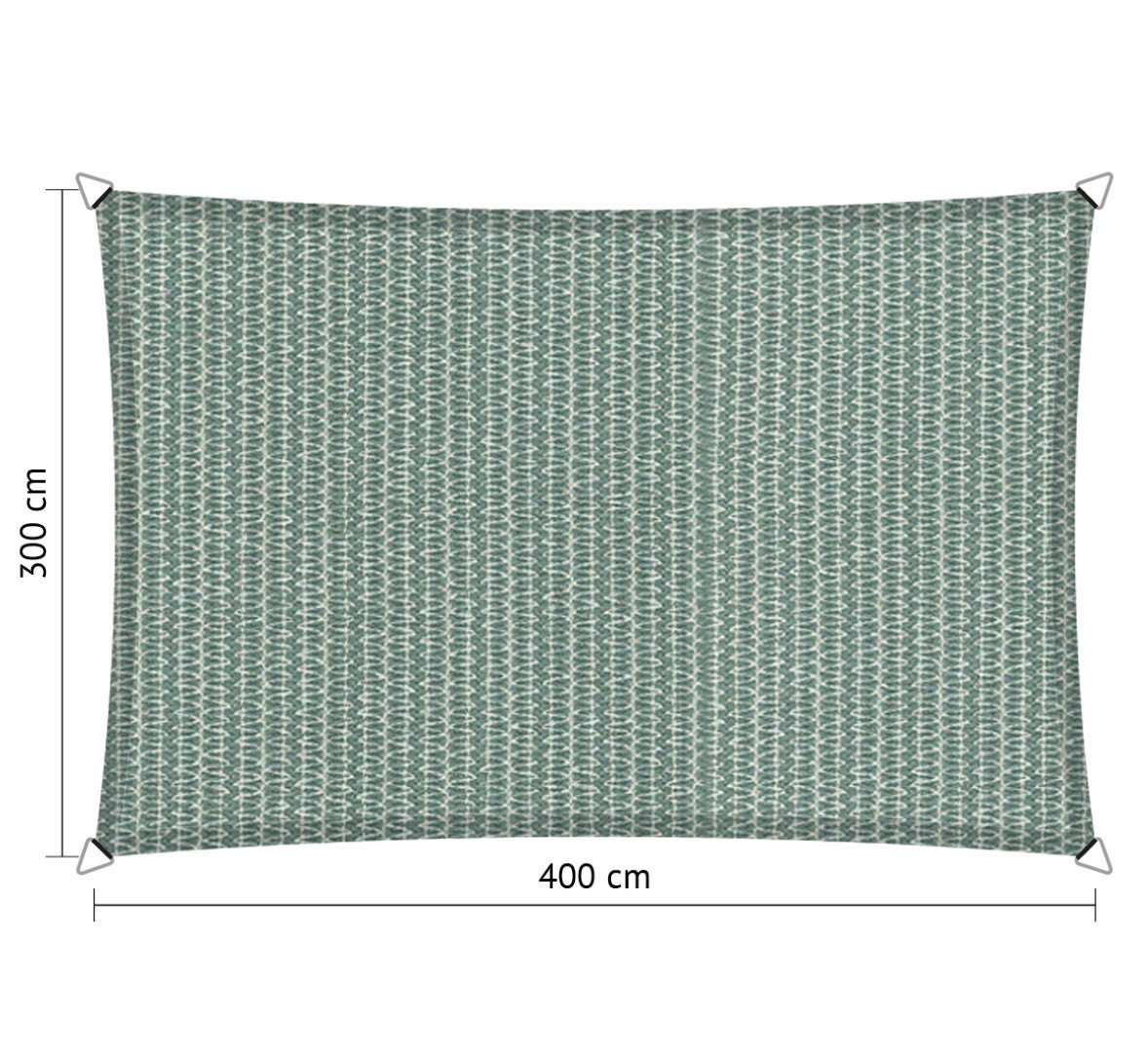 Shadow comfort Rechthoek schaduwdoek 3,00x4,00 m Country Blue  - 