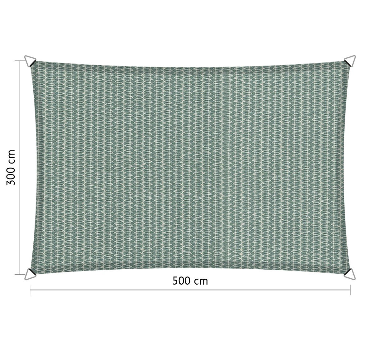 Shadow comfort Rechthoek schaduwdoek 3,00x5,00 m Country Blue  - 