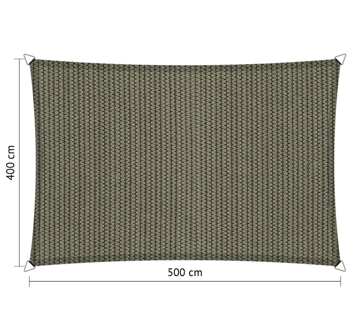 Shadow comfort Rechthoek schaduwdoek 4,00x5,00 m Desert Storm/Tender Taupe  - 