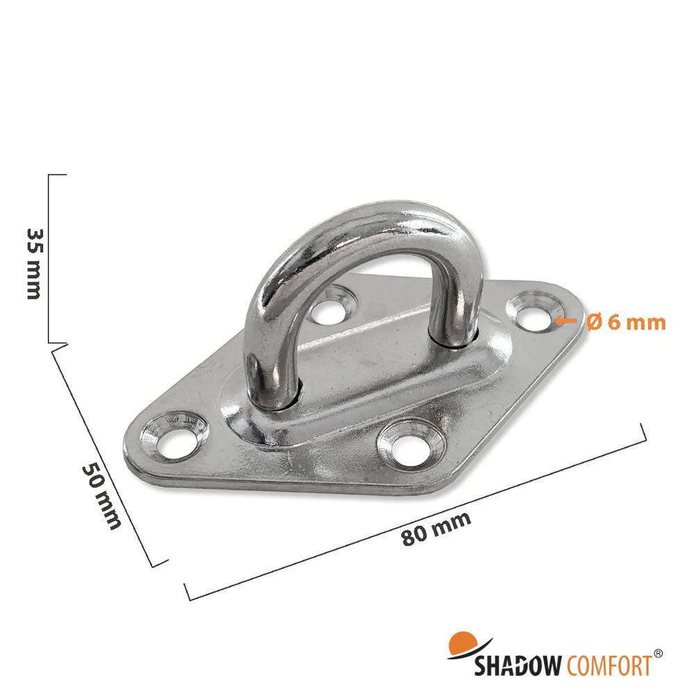 Shadow comfort Plaat met oog A4 dia. 8  - 