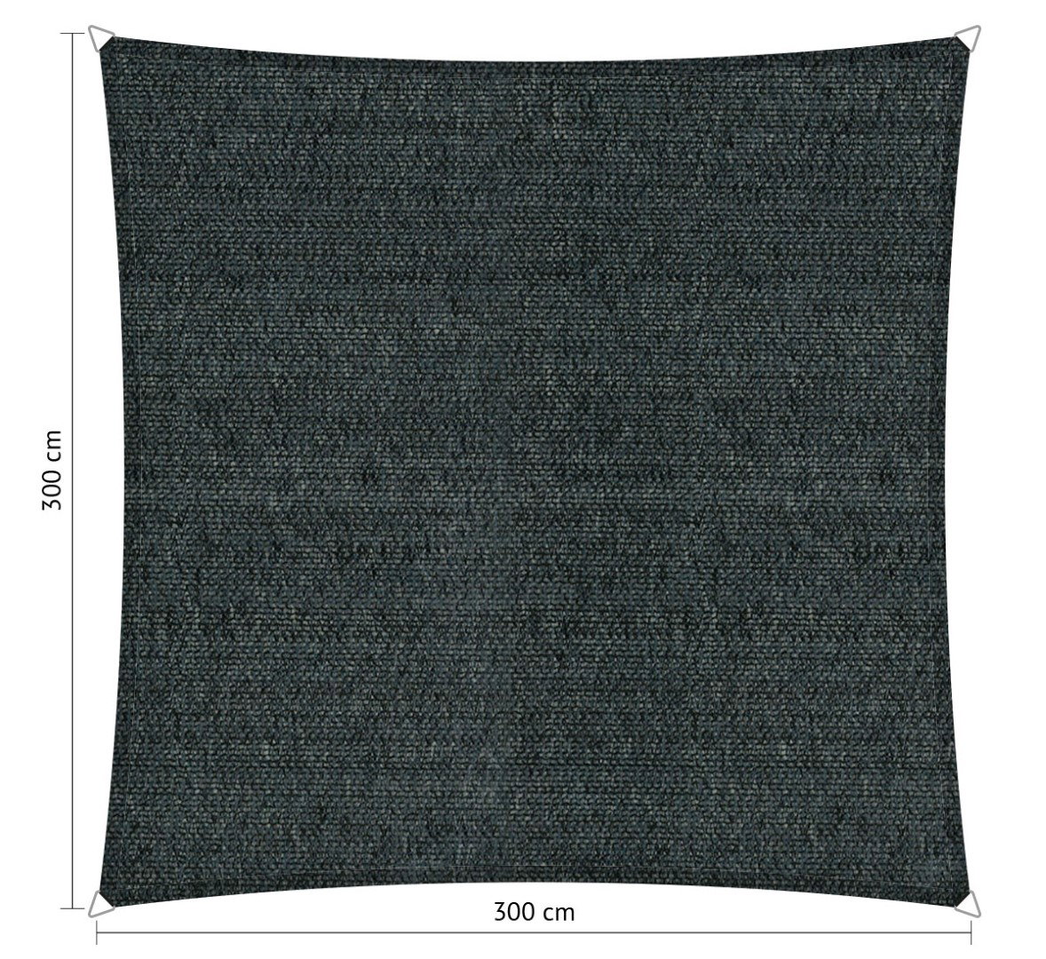 Shadow comfort Vierkant schaduwdoek 3,00x3,00 m Mystic grey  - 